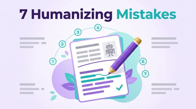 How to Make AI Writing Sound More Human: 7 Mistakes