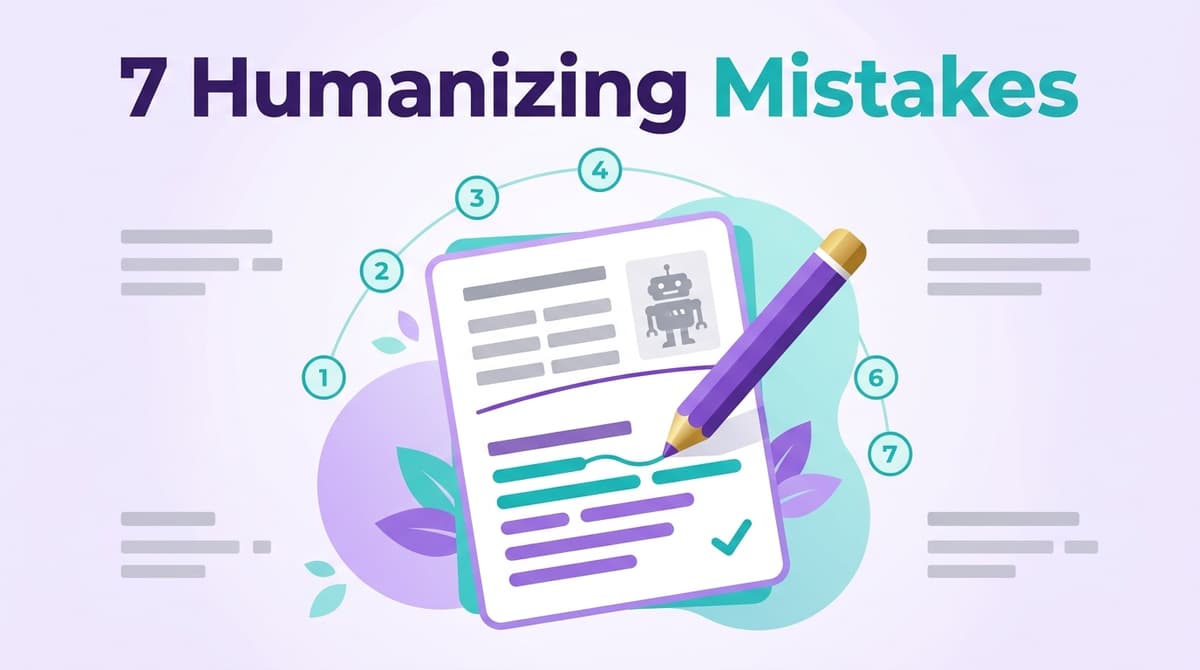 How to Make AI Writing Sound More Human: 7 Mistakes